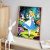 Disney Diamond Painting Kit Full Diamond Round Alice Wonderland Decor Home Decor Craft Gift