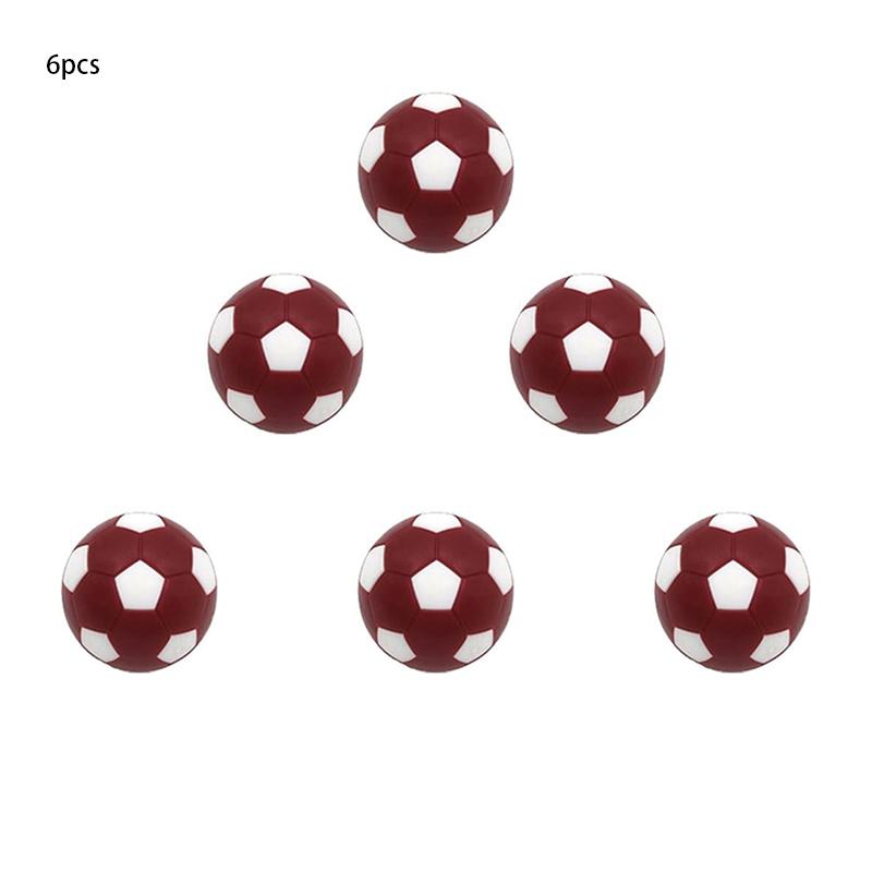 6pcs Desktop Soccer Replacement Balls 32mm Soccer Player Gifts Game Accessories Parent-Child Interactive Soccer Table Games
