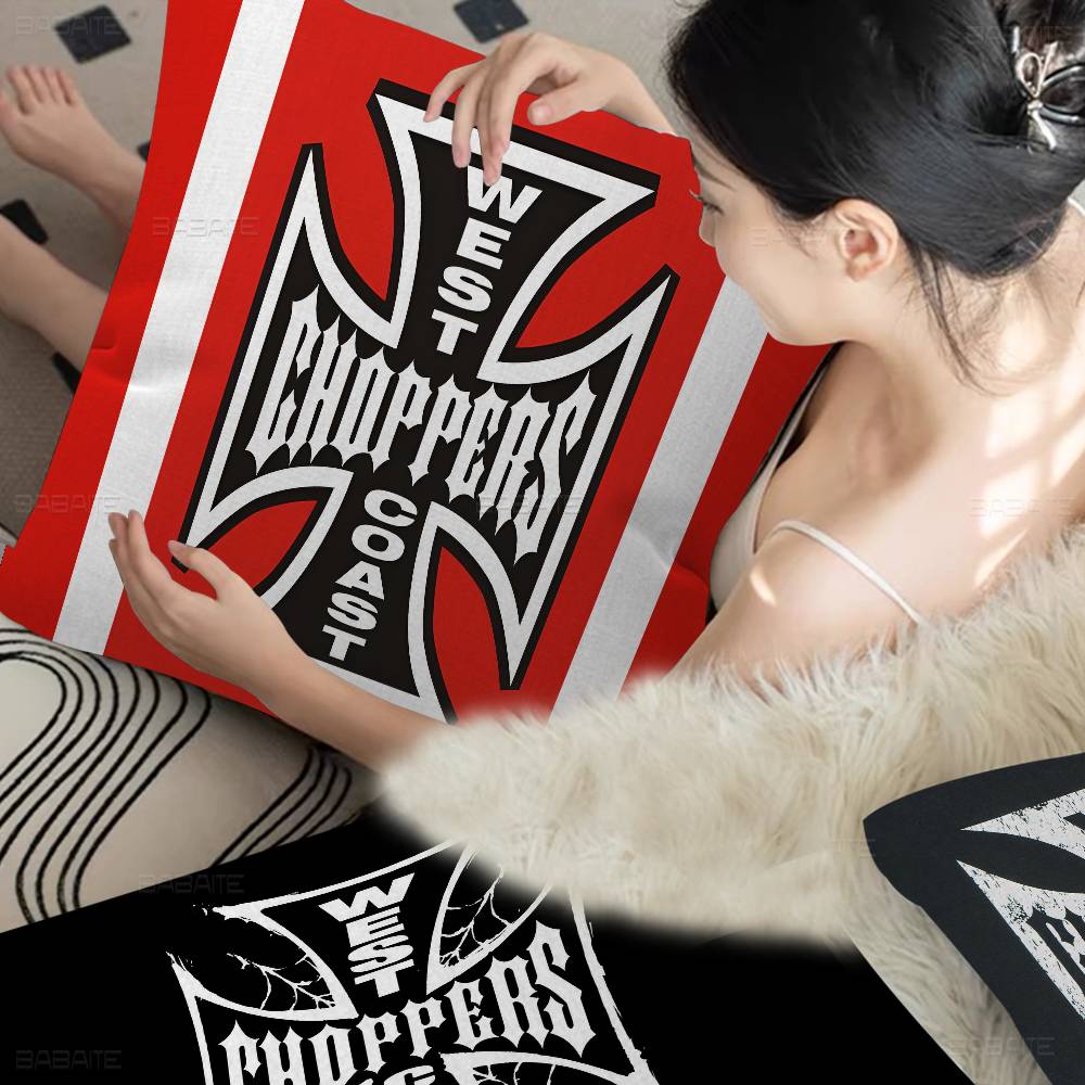West Coast Choppers Pillowcase Toon Gift Cushion Cover Bedroom Home Sofa Chair Seat Decor Pillow Case