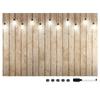 Navaris Magnetic Board, MDF Whiteboard, Wall-Mounted Chalkboard - Memo Board, Desk Panel, Display Board with Pen, 60x40cm, Lamp Design
