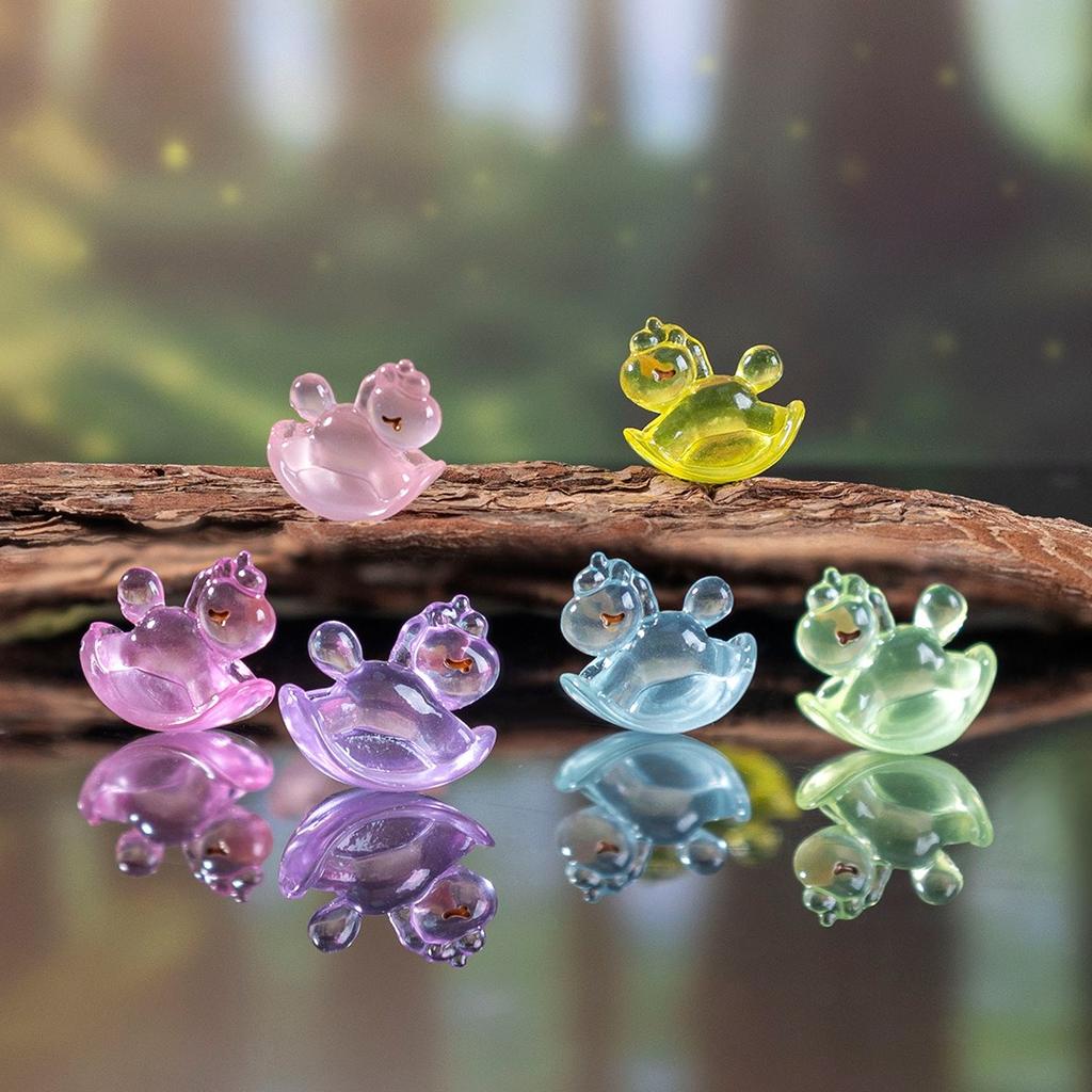50Pcs Luminous Horse Figures Glowing At Night Action Figure Mini Micro Landscape Miniatures Diy Garden Decoration Gifts