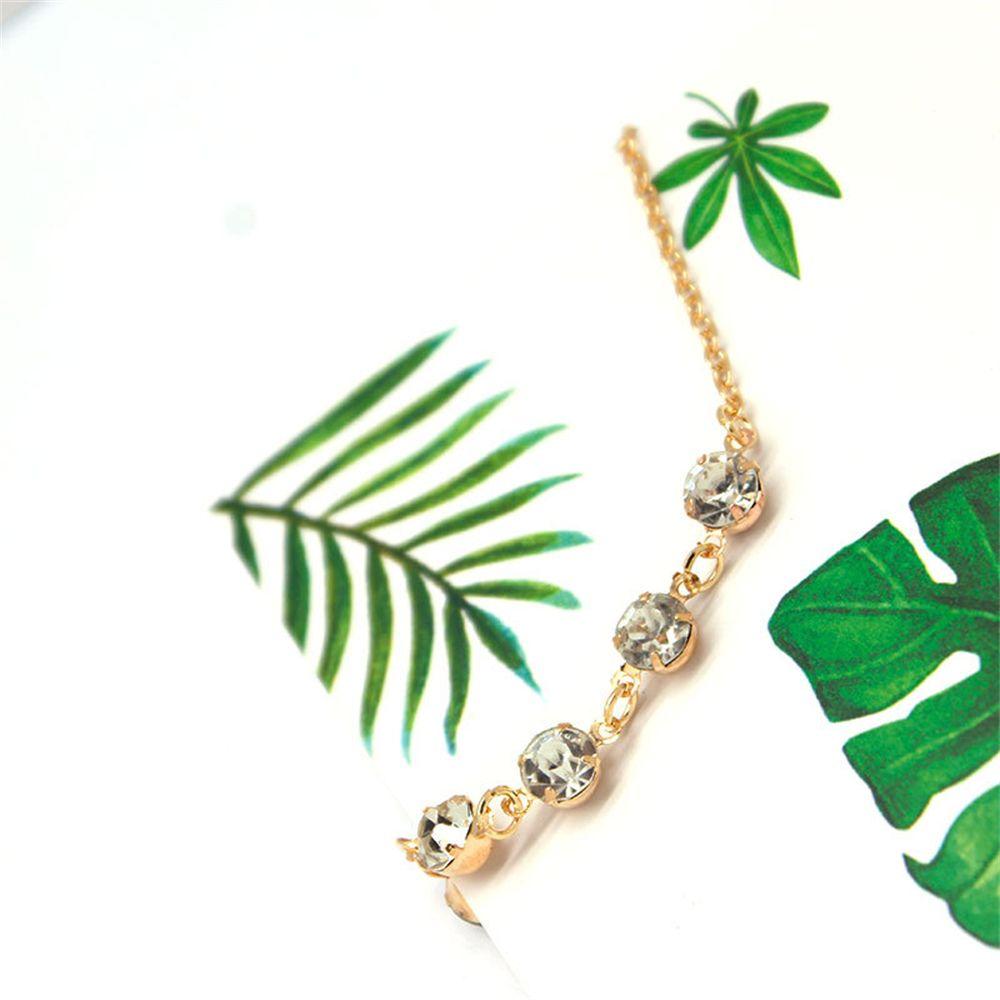 Women Fashion Birthday Gift Summer Beach Crystal Barefoot Foot Chains Rhinestone Anklets Sandal