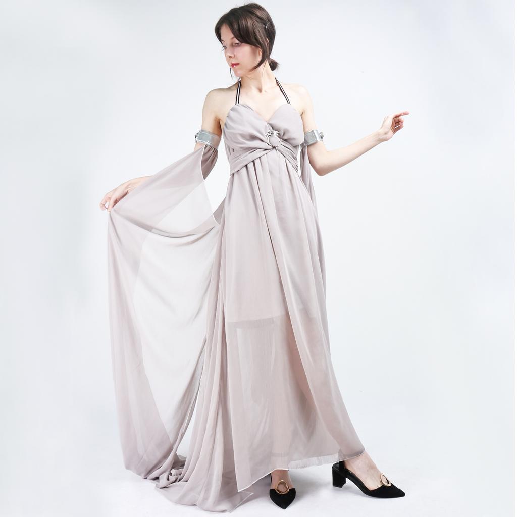 Cosplay Game of Thrones Costumes, Daenerys Grey Dress Halloween Cosplay Stage Costumes