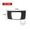 Carbon Fiber Car Accessories Rear Storage Interior Trim Cover Soft Sticker For BMW 7 Series F01 730li 740li 750li 2009-2014