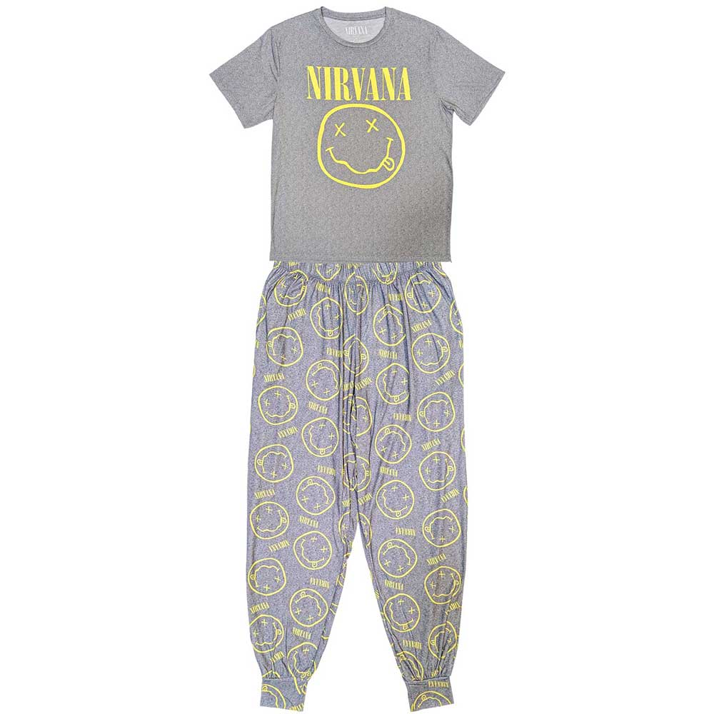 Nirvana Unisex Adult Smile Pajamas Set