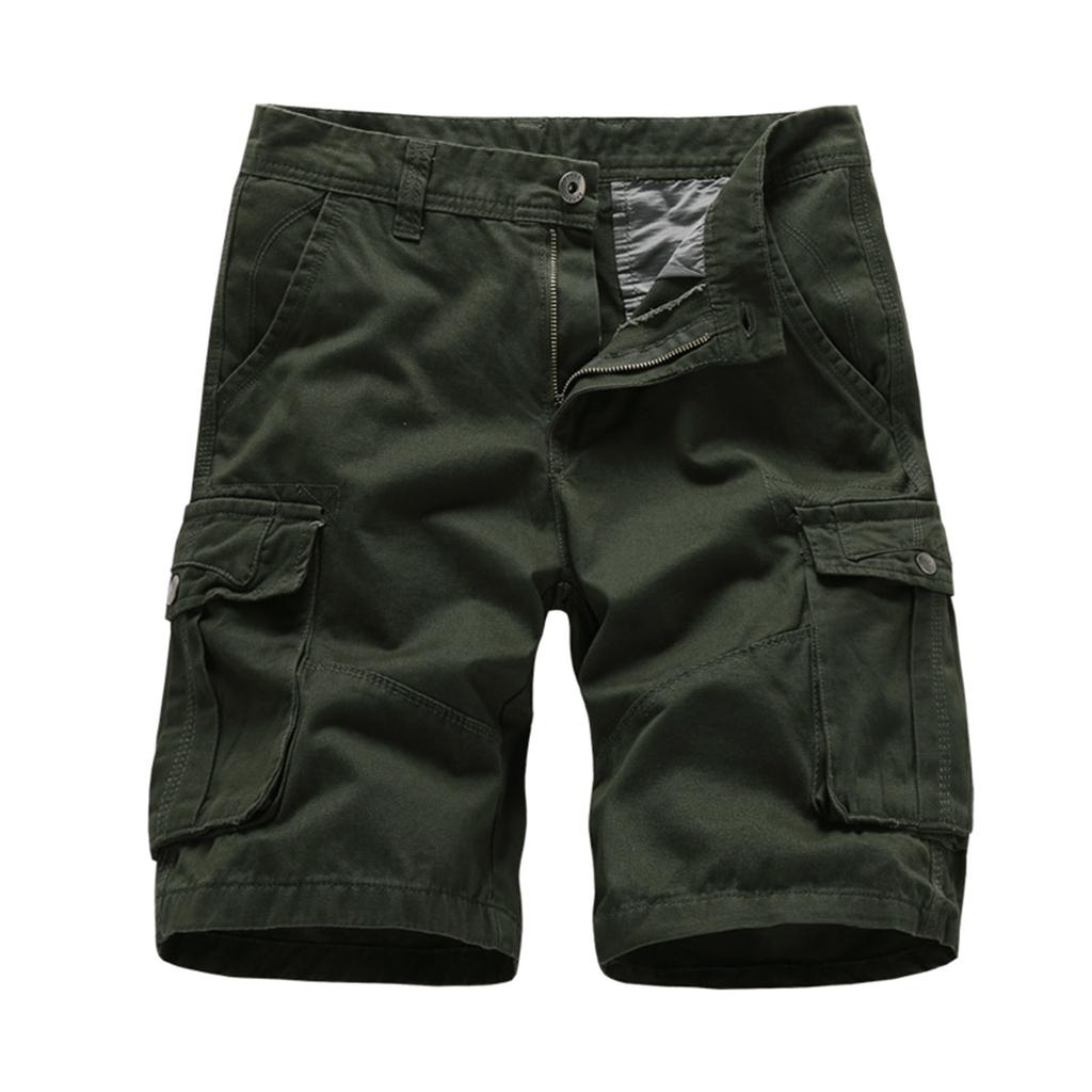 Men's Summer Casual Outdoors Casual Patchwork Pockets Overalls Sport Tooling Shorts Pants