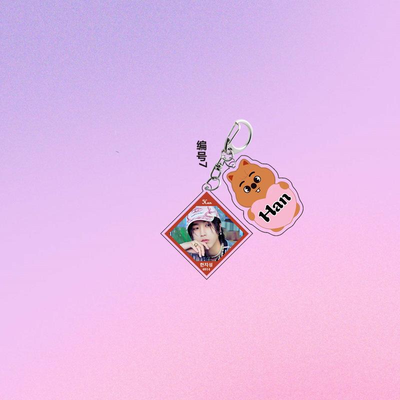 SKZOO Acrylic Keychain StrayKids Keychain Accessories Huang Xuanchen Li Longfu Han Zhicheng Accessories Gifts