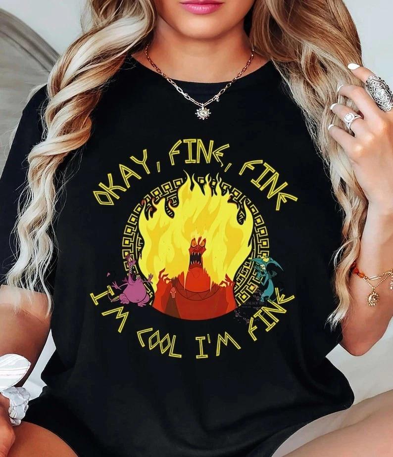 Hercules Villains Hades Okay Fine Im Cool Im Fine Tshirt Unisex Unisex S