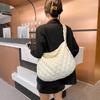 Sac à vêtements en coton grande capacité, sac bandoulière, sac de travail, nouveau sac à bandoulière automne et hiver, sac nuage personnalisé décontracté pour femme