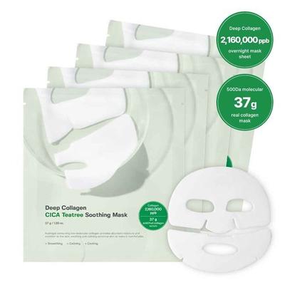 Ingredient Editor Deep Collagen Cica Tea Tree Soothing Mask 4pcs