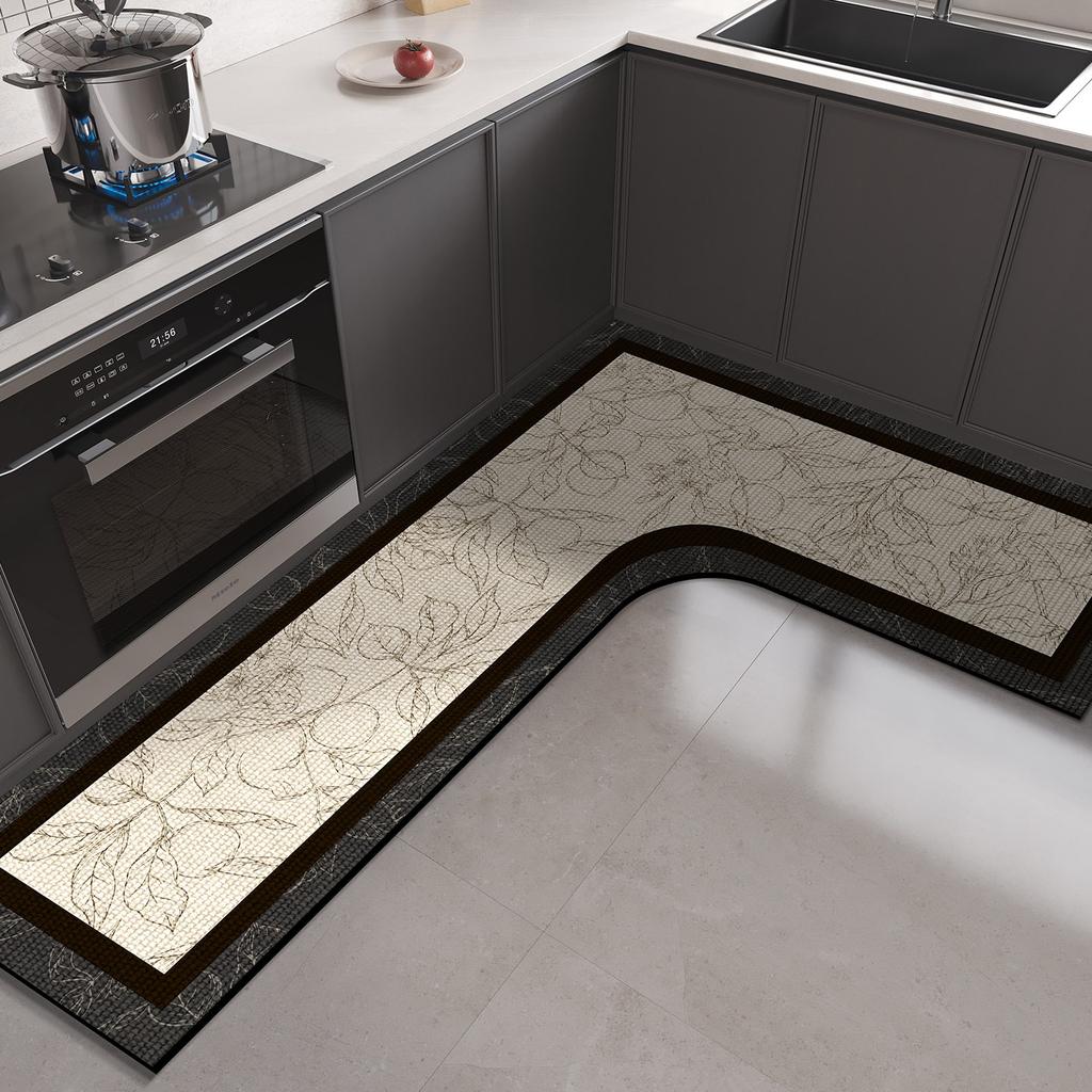 Mata kuchenna podłogowa Ziemia okrzemkowa Maty PCV w kształcie L Chłonna Zmywalna Antypoślizgowy Dywan Chłonna olej Dywaniki pod stopy Alfombra Cocina