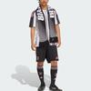 Adidas Juventus Heim Fanversion 25/26 Schnelltrocknende gestreifte Fußballshorts Herrenshorts Schwarz JV5830