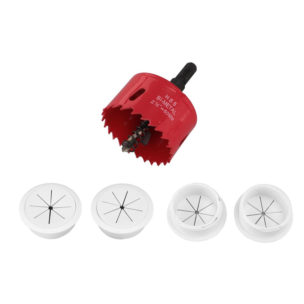 TV Wire Hider for Wall 2‑3/8in 60mm Hole Cord Hider in Wall Cable Management Kit Includes 4 Pass Thr