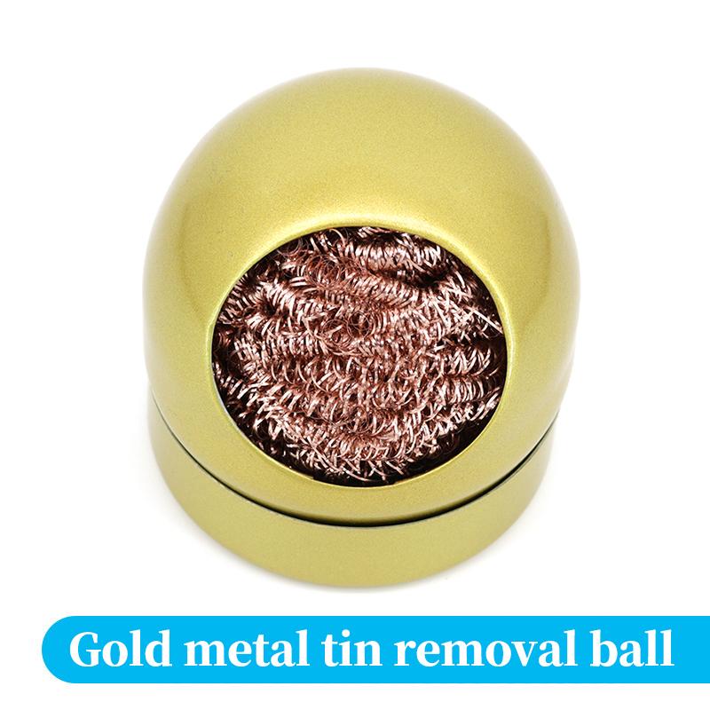 Bola de Limpeza Dessoldagem Ferro de Solda Filtro de Malha Limpeza Bico Ponta Limpador de Fio de Cobre Bola Limpadora Caixa de Escória Metálica Bola de Limpeza