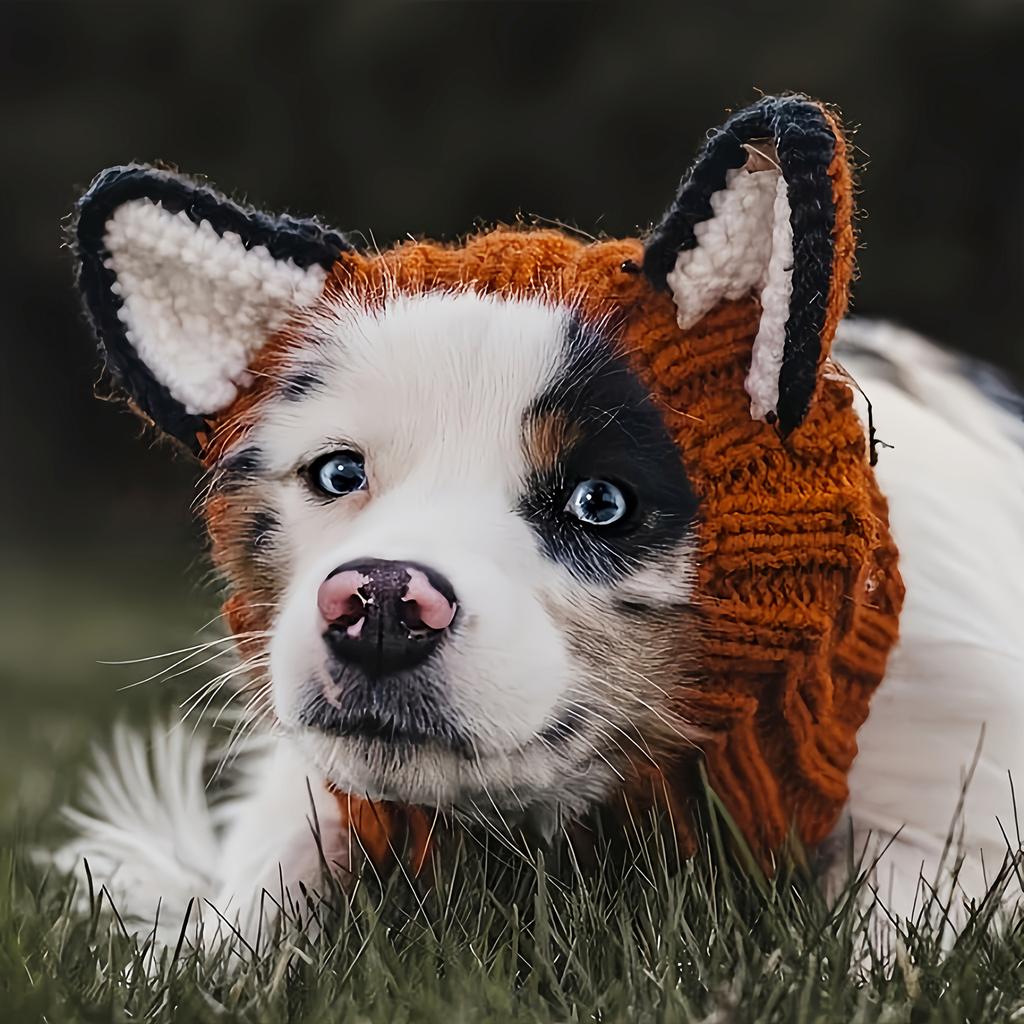 Köpek Kışlık Şapka Rüzgar Geçirmez Sıcak Evcil Hayvan Kapüşonu Küçük Köpekler İçin, Dış Mekan Kullanımı İçin Soğuk Havada Yürüyüş