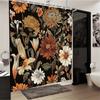 Vintage Floral Shower Curtain - Waterproof, Mildew-Resistant with Elegant Flower Design for Classic and Stylish Bathroom Decor