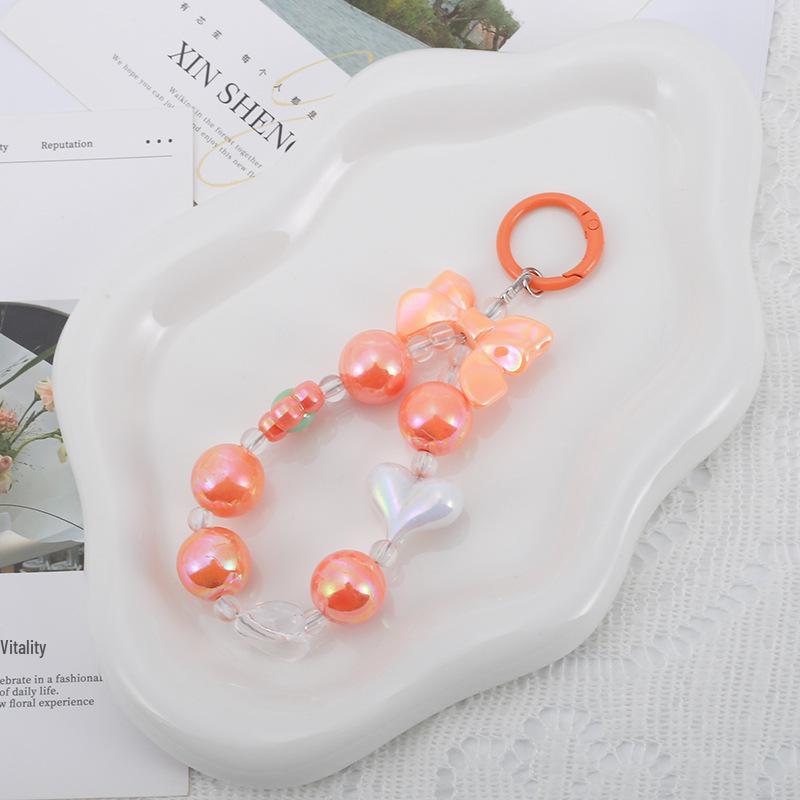 Buntes Blume Perlen Handy und Tasche Schlüsselanhänger Lanyard