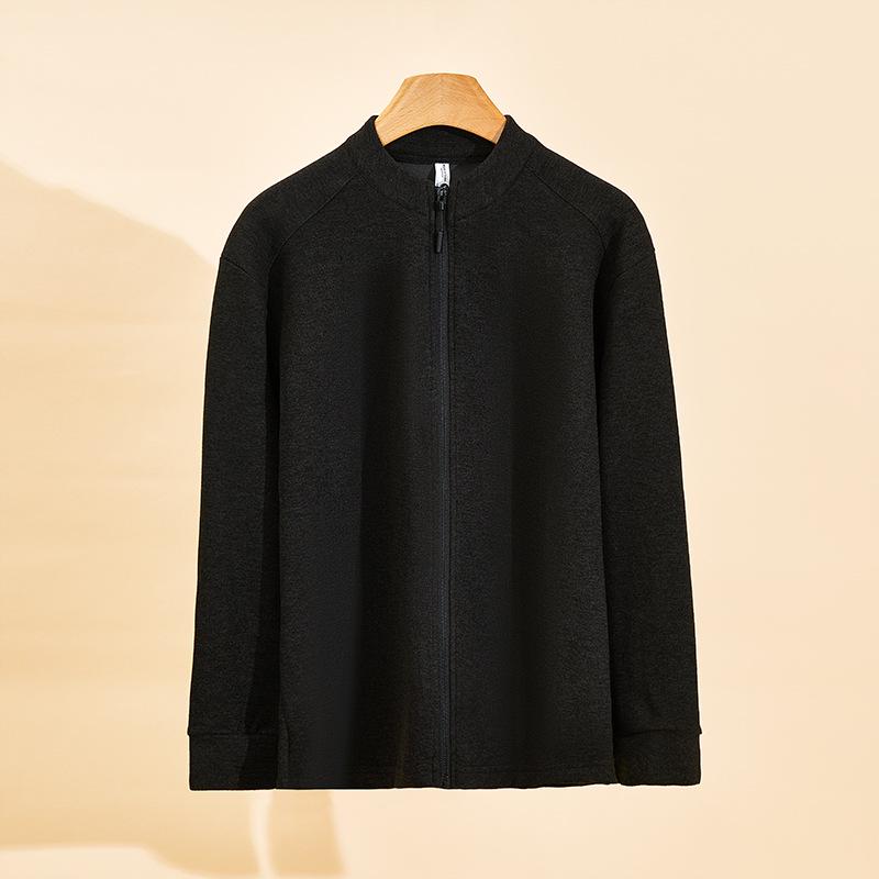 

Men s 280 Lock-Temperature Warm Double-Sided Stand-Up Collar Outerwear for Sports & Casual, Autumn/Winter XXL чёрный