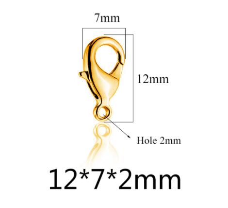 20pcs Grade A Stainless Steel Lobster Clasps Claw Clasps for Bracelet Necklace Jewelry Making Findings 9mm-15mm