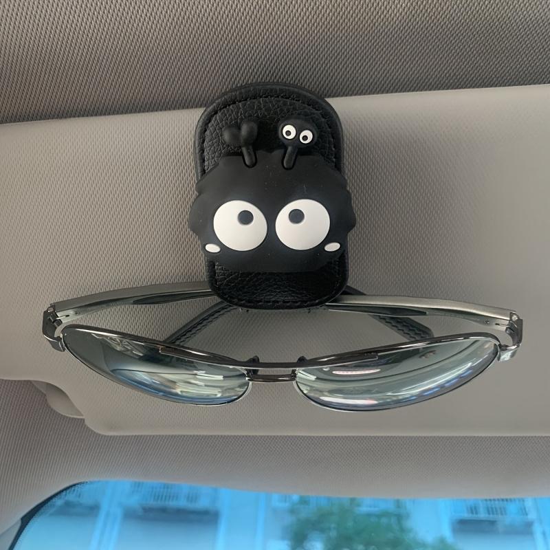 1pc Cute Coal Spirit Design Magnetic Glasses Holder - Stylish Strong Magnetic Stand for Glasses, Car Interior Accessory