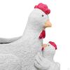 Chicken Planter Pot Hen and Chicks Statue Resin Rooster Sculpture Animal Figurine for Outdoor Lawn