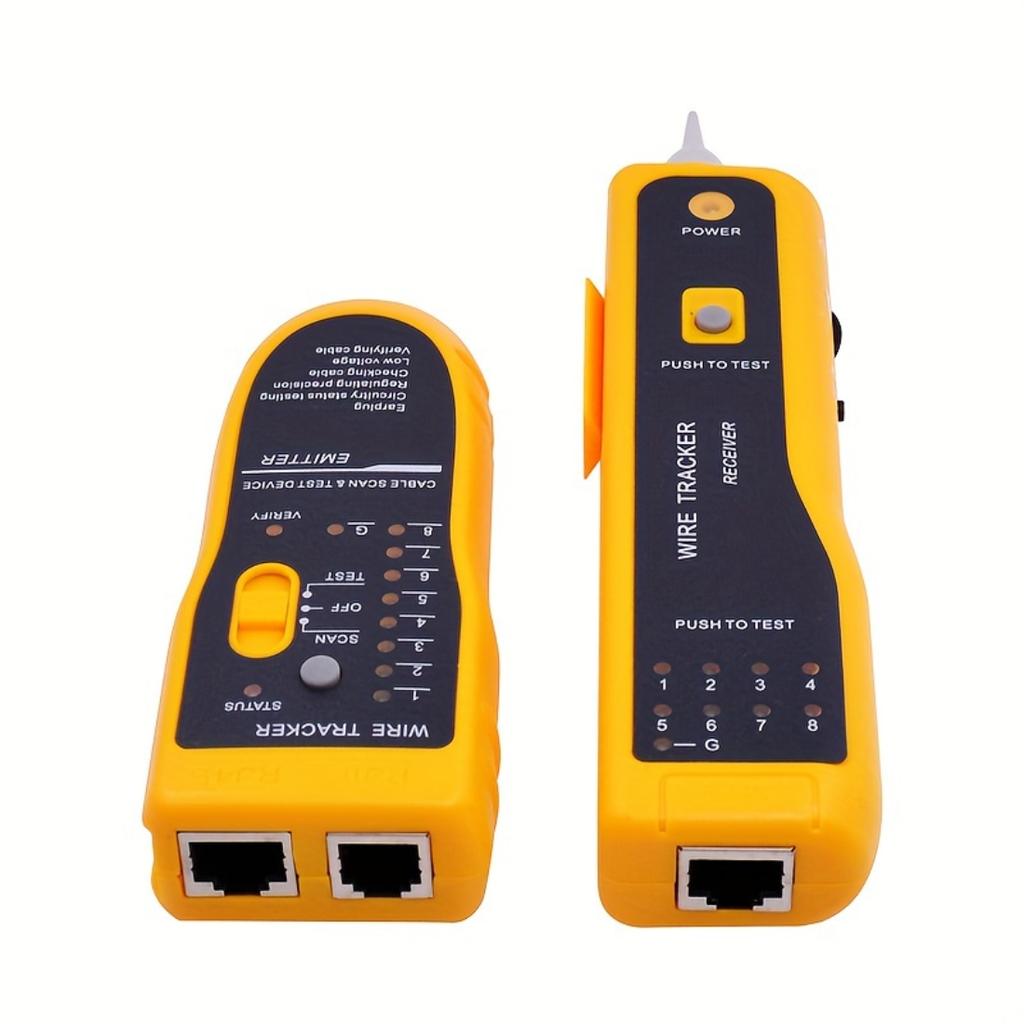 Professional LAN Network Cable Tester, Supports Cat5 Cat6 RJ45 Ethernet Wire And RJ11 Telephone Line Detection Tracking Repair Tool
