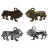 Necklace Making Alloy Lion Pendants Antique Silver Angrily Lion Pendant Cartoon Animal Style Jewelry Craft Making