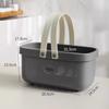 Portable Handle Bath Basket Plastic Mesh Basket Bathroom Shower Wash Bath Large Capacity Storage Basket Toilet Cleaning Supplies