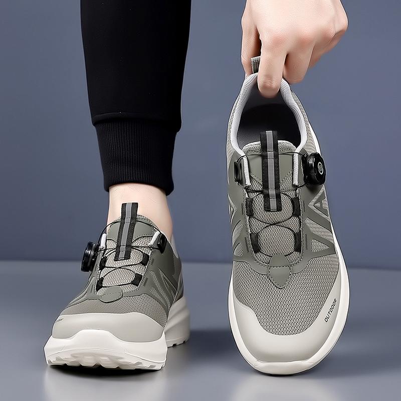 Spring Hot Selling Men Outdoor Sports Shoes Thick Soled Wear Resistant Hiking Shoes Breathable And Comfortable Men'S Shoes