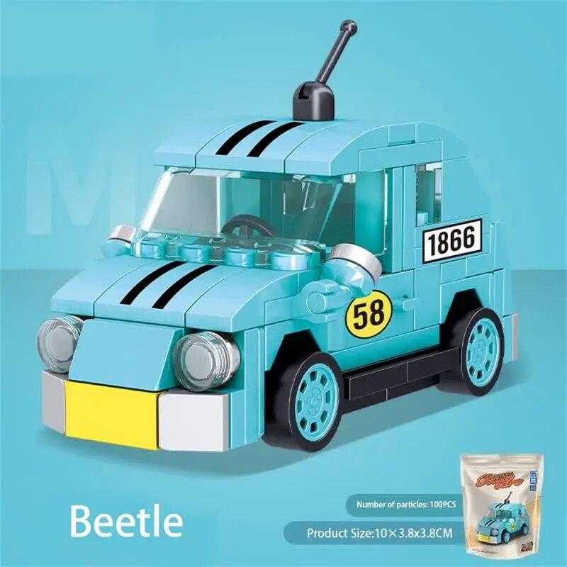 Racing Toys Creative Plastic Toy Building Blocks Attractive Assembled Building Blocks Rounded Without Hurting Hands Portable Fun