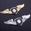Metal Wings Car Front Bonnet Sticker Trunk Side Emblem Badge for Suzuki ALTO GRAND VITARA IGNIS JIMNY Samurai S-Cross SWIFT SX4