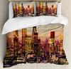 New York City Golden Arches Bridge 3D Print Bedding Set Cozy Duvet Cover King Queen Twin Single Size Birthday Gift Bedroom Decor