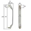 Panasonic for bi-folding door: Arched bar type (B type) handle (off white) <Made of resin> [GRXGD512210]