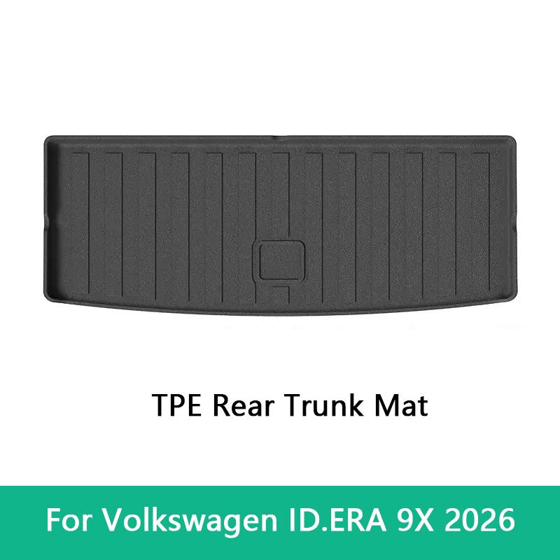 For Volkswagen ID. ERA 9X 2026 Car Trunk Mat TPE 3D Rear Seat Backrest Mat Trunk Storage Mat Trunk Carpet Waterproof Cargo Liner
