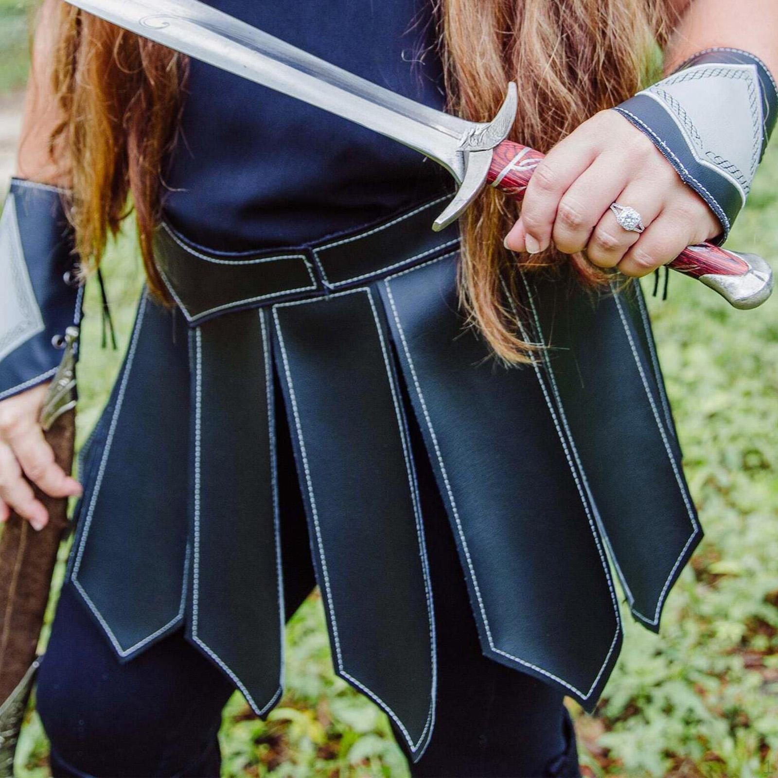 

PU Leather Skirt Cosplay Clothes Dress up Role-playing for Carnival Festival Fantasy Events чорний