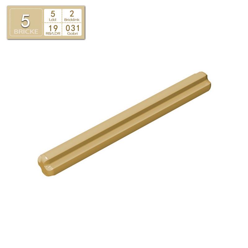 

BRICKE 1x5 Cross Axle 39.5, Compatible with Lego 32073 MOC Building Blocks. Count