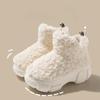Version Plüsch Baumwolle Schuhe Frauen Winter Neue Einfache Modische Plüsch Warme Modische Schnee Stiefel Dicken Sohlen Casual Shoes2024