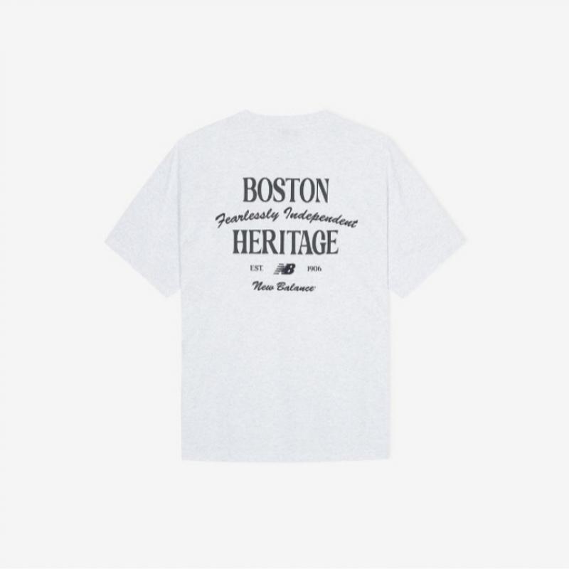 New Balance ShorT Sleeve T shirT Summer Travel bosTon Uni Nqj Nbnefca023 16