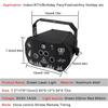 Aurora Pattern Disco Light Led Dream Laser Lights Projector Lamp For Wedding Birthday Voice Control
