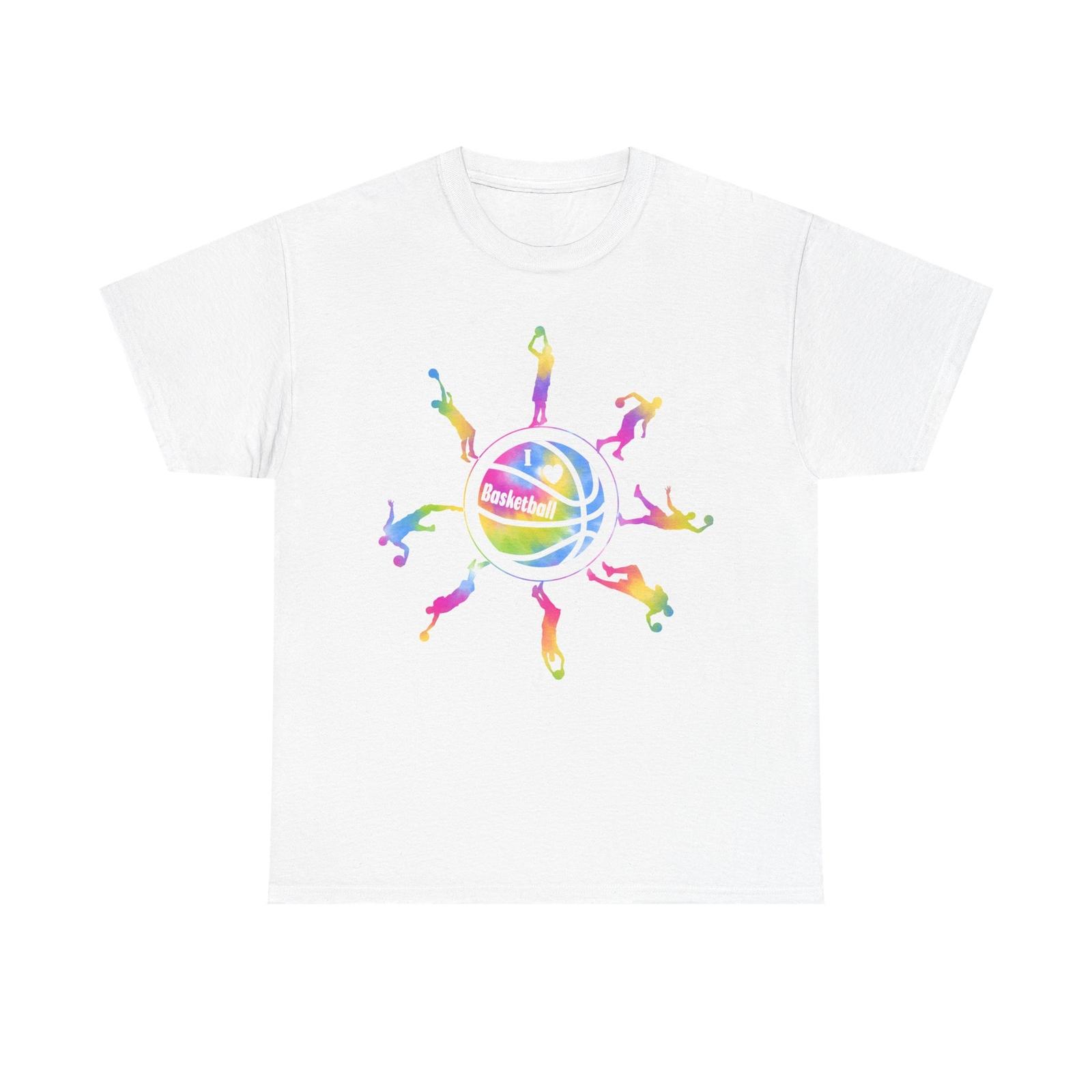 Basketball Shirt, Sports Basketball Lovers Basketball Player Tie Dye T-Shirt M