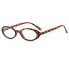 New Y2K Oval Frame Glasses Retro Outdoor Cat Eye Glasses Narrow Spectacles Plain Glasses Anti-Blue Light Eyewears