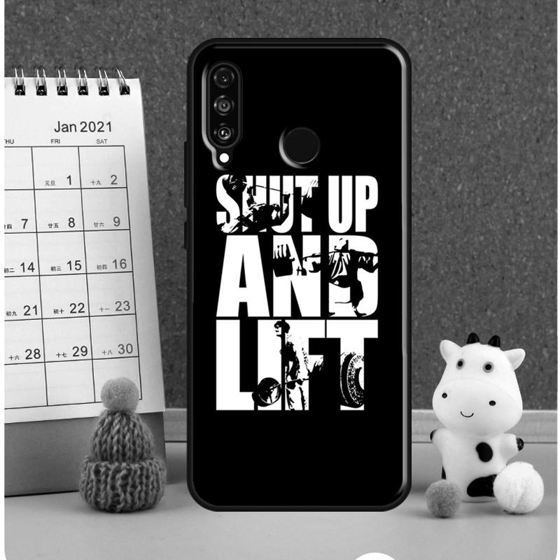 Bodybuilding Gym Fitness Quotes For Huawei Nova 3i 7i 8i 11i 12i 9 10 SE Y60 Y61 Y70 Y72 Y73 Y90 Y91 P20 P30 P40 Lite Case