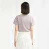 Giordano Women's Embroidered Cotton Round Neck T-Shirt