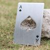 Otvírák na pivo Samolepka na ledničku, Kreativní nerezový Pikové eso Pokerová karta Personalizovaný otvírák na láhve Otvírák na láhve