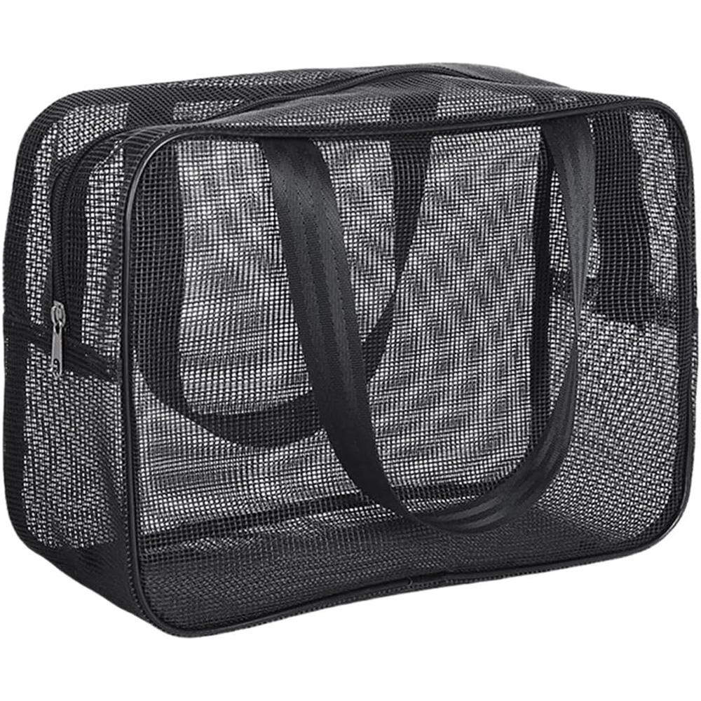 Mesh Shower Caddy Tote Bag Cosmetic Storage Bag Multifunctional Shower Bag Large Capacity Portable Toiletry Organizer