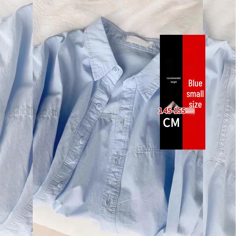 Women's Milky Yellow Layered Long-Sleeve Loose Shirt Jacket - Petite Casual Spring/Autumn Top