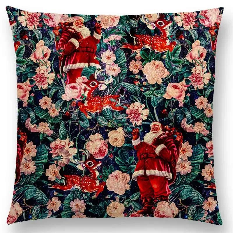 Latest Gorgeous Death Beautiful Skull Floral Garden Colorful Flower God Meaning of Life Cushion Cover Car Sofa Throw Pillow Case