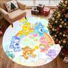 Care Bears Pattern Round Rug, Indoor/Outdoor Mat, for Picnic, Gameroom, Bedroom, Office, Living Room, Home Decor Carpet, Birthday Gift