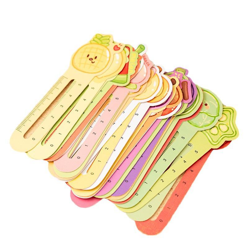 Adorable Cartoon Ruler Bookmark: Multifunctional Student Page Clip & Children's Reward Gift