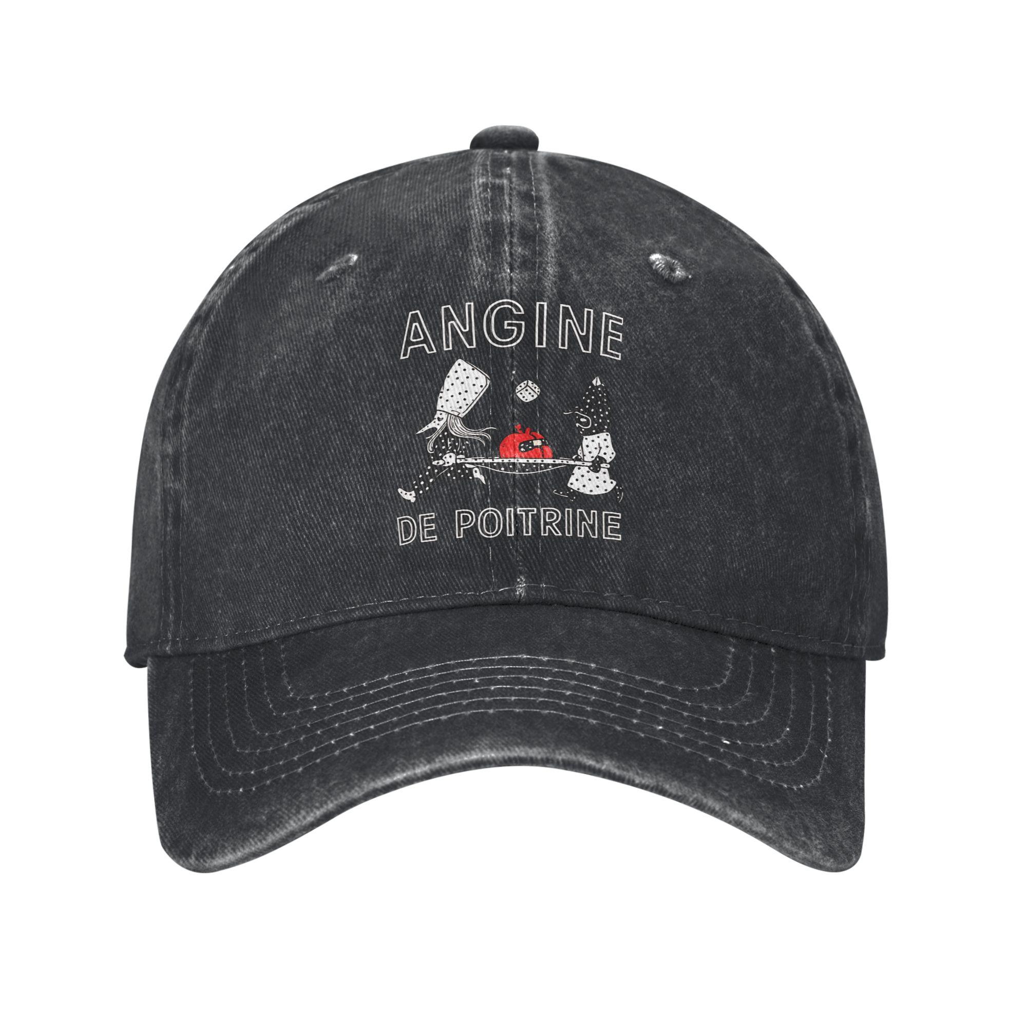 Angine de Poitrine Band Baseball Cap Merch For Unisex Adjustable Trucker Hat Adjustable